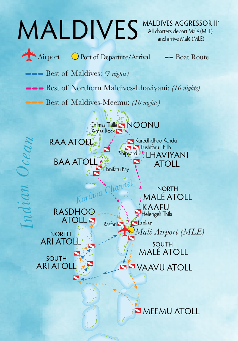 Diver exploring a coral reef in North Male Atoll, Maldives